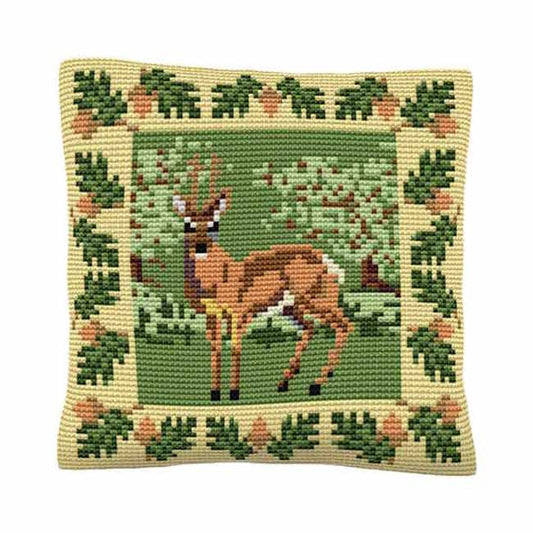 Roe Deer Printed Cross Stitch Kit by Brigantia Needlework