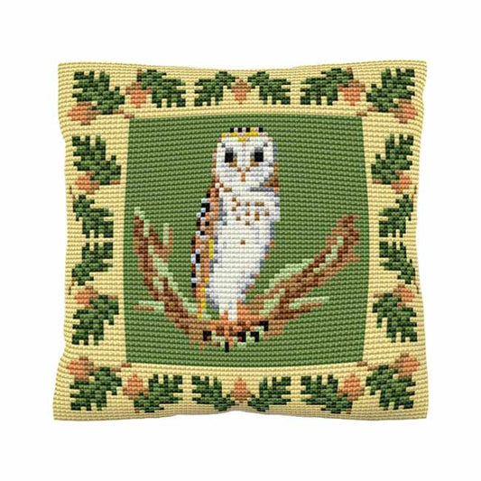 Barn Owl Printed Cross Stitch Kit by Brigantia Needlework