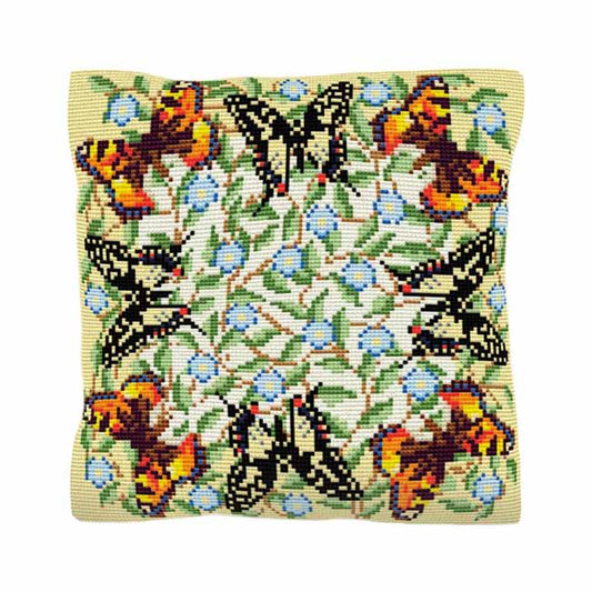 Butterflies Printed Cross Stitch Kit by Brigantia Needlework