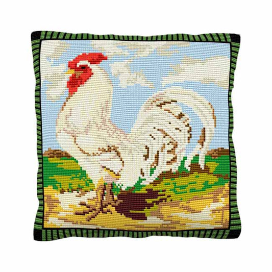 White Dorking Printed Cross Stitch Kit by Brigantia Needlework