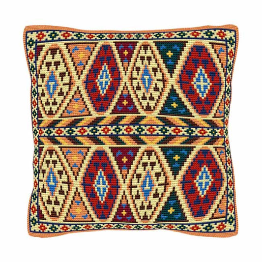 Inca Printed Cross Stitch Kit by Brigantia Needlework