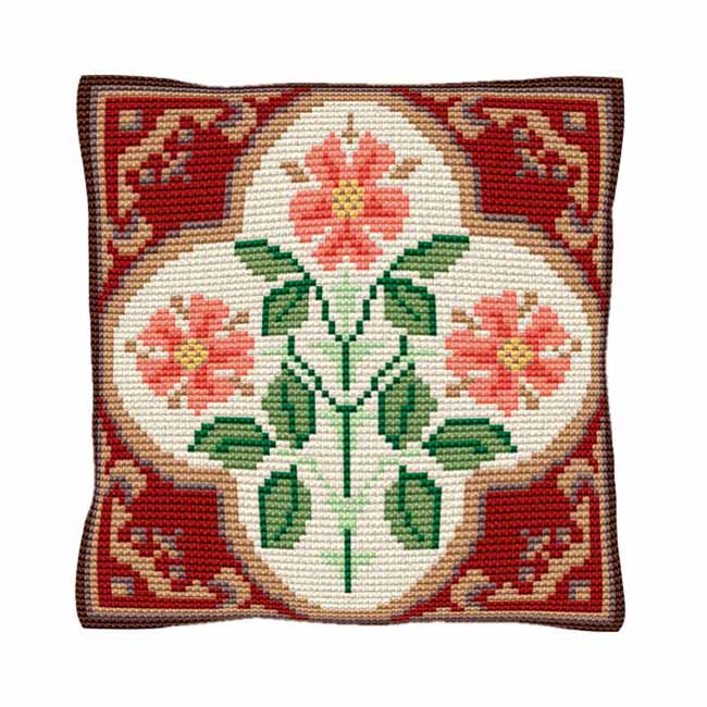 Casia Printed Cross Stitch Kit by Brigantia Needlework