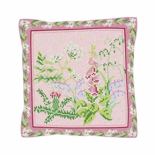 Wildflowers Printed Cross Stitch Kit by Brigantia Needlework