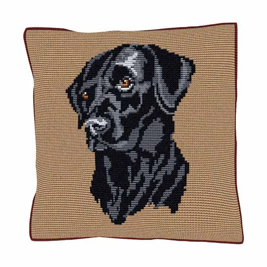 Black Labrador Printed Cross Stitch Kit by Brigantia Needlework