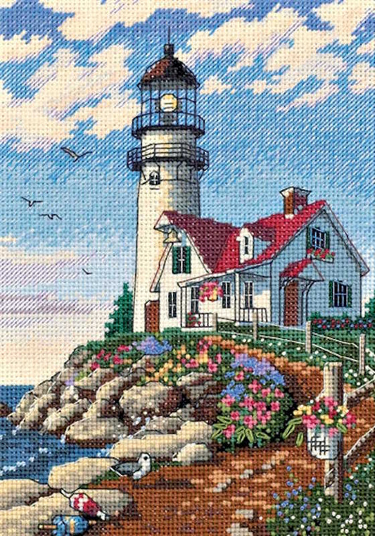 Beacon at Rocky Point Cross Stitch Kit by Dimensions