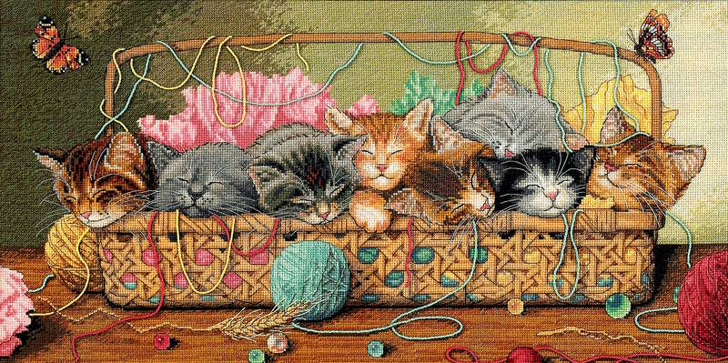Kitty Litter Cross Stitch Kit by Dimensions