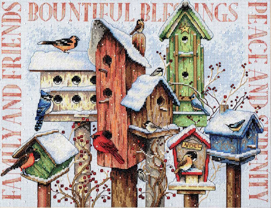 Winter Housing Cross Stitch Kit by Dimensions