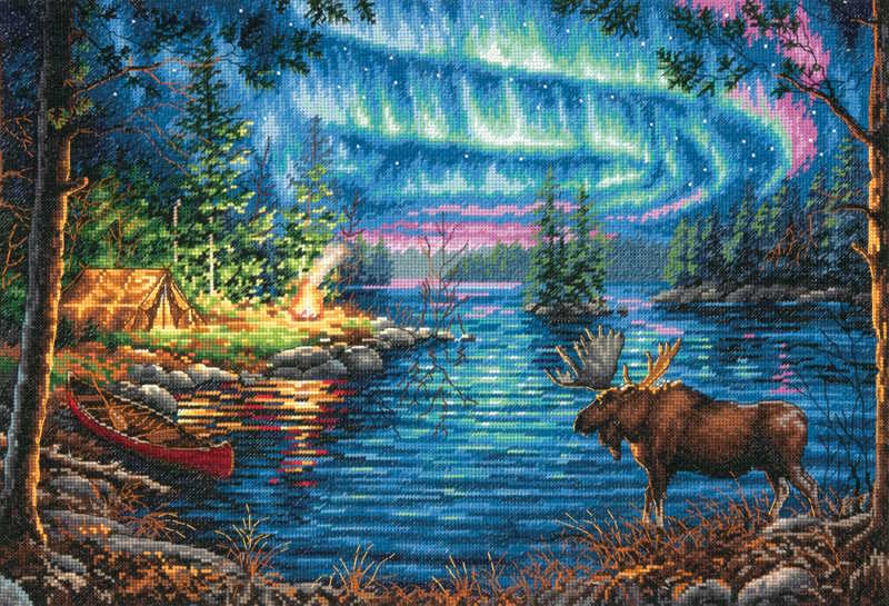 Northern Night Cross Stitch Kit by Dimensions