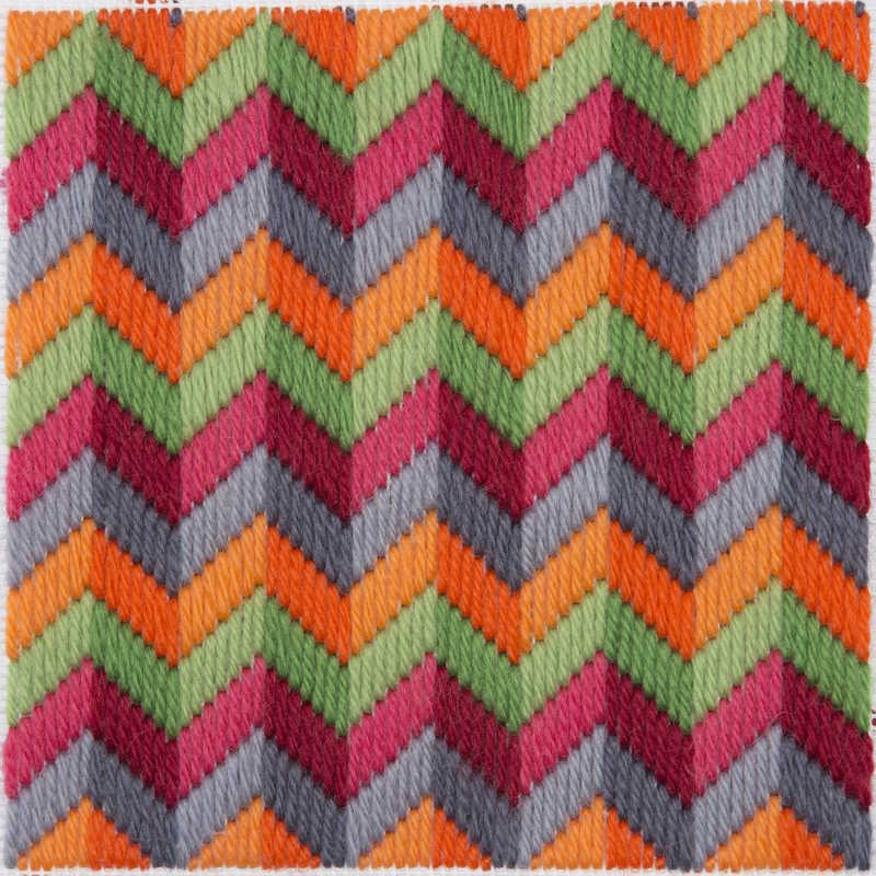 Chevron Bargello Tapestry Kit By Anchor