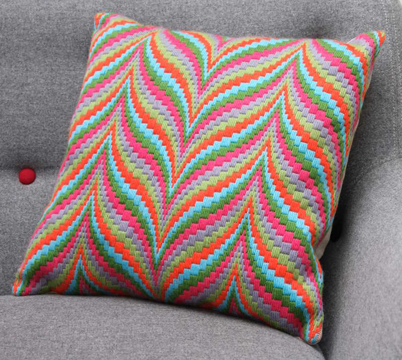 Multi Bargello Tapestry Cushion Kit By Anchor