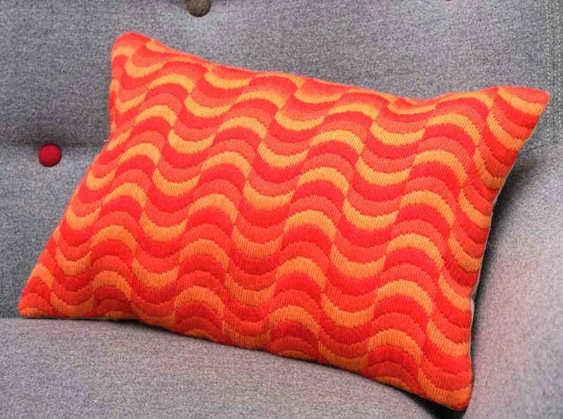 Wave Bargello Tapestry Cushion Kit By Anchor