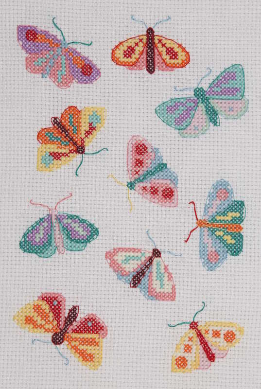 Moths and Butterflies Cross Stitch Kit By Anchor