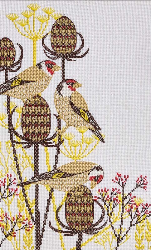 Goldfinches Cross Stitch Kit By Anchor