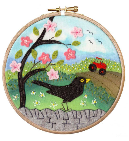 Morning Chorus Felt Embroidery Kit By Bothy Threads