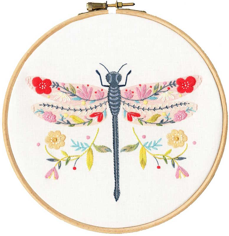 Dragonfly Embroidery Kit By Bothy Threads