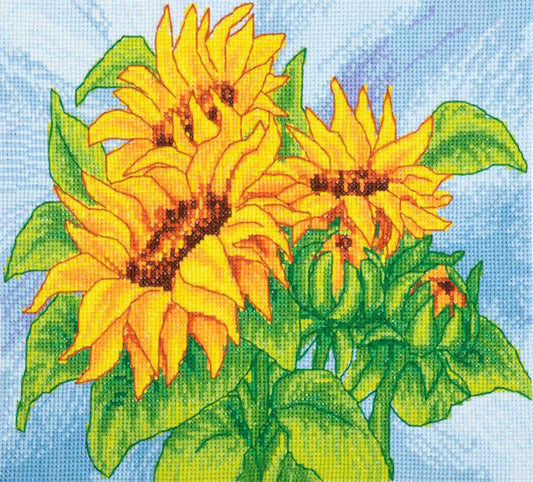 Sunflowers Cross Stitch Kit By Trimits