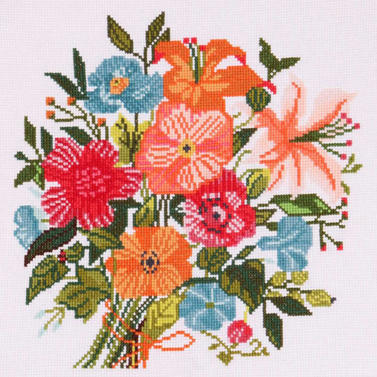 Floral Bouquet Cross Stitch Kit By Trimits