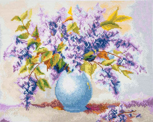 Lilacs Cross Stitch Kit By Trimits