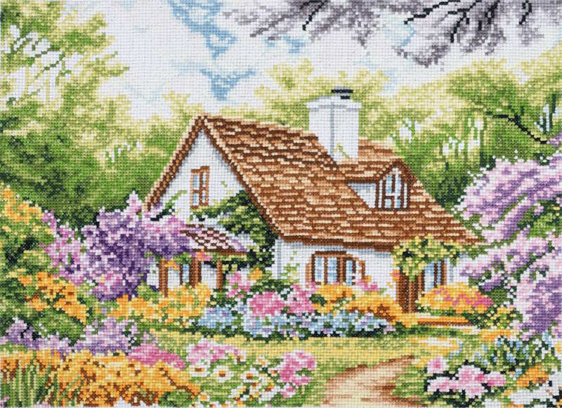 House Cross Stitch Kit By Trimits