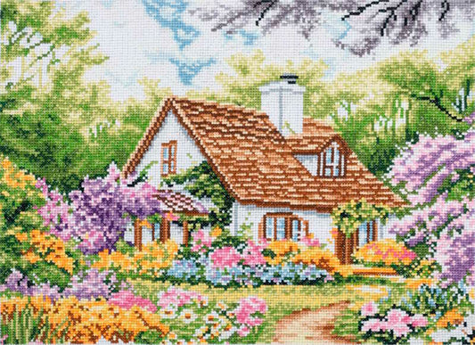 House Cross Stitch Kit By Trimits