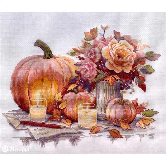 Pumpkins Cross Stitch Kit by Merejka