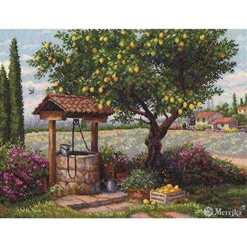 Under the Lemon Tree Cross Stitch Kit by Merejka