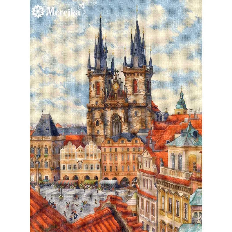 Golden Prague Cross Stitch Kit by Merejka