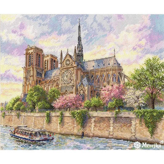 Notre Dame de Paris Cross Stitch Kit by Merejka