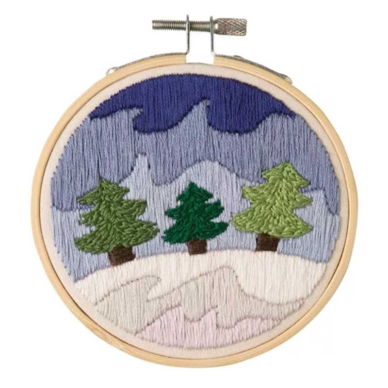Snowy Forest Embroidery Kit By Leisure Arts