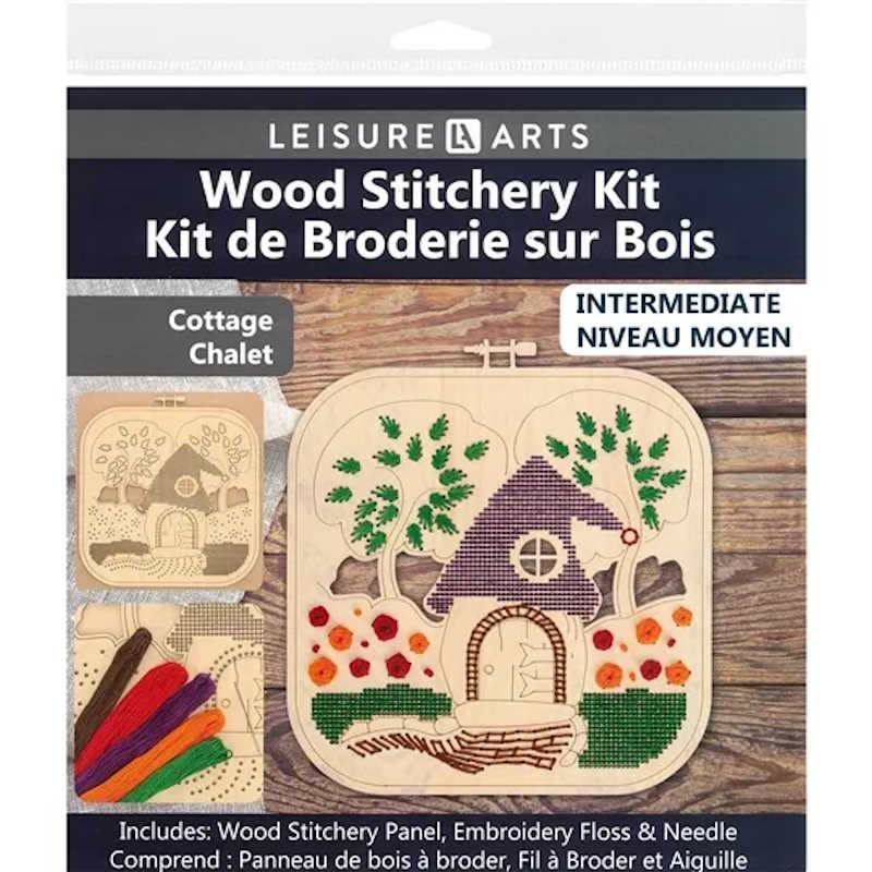 Cottage Wood Stitchery Kit By Leisure Arts