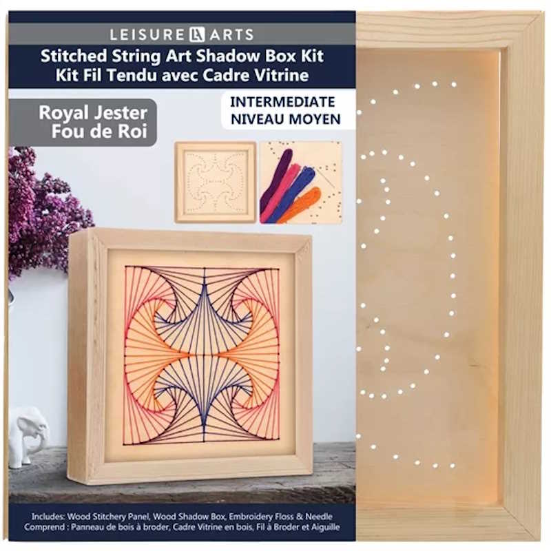 Royal Jester Shadow Box Wood Stitchery Kit By Leisure Arts