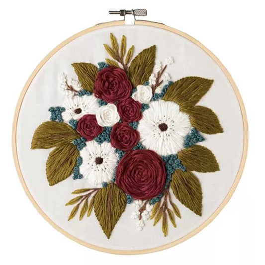 Posy Bouquet Embroidery Kit By Leisure Arts