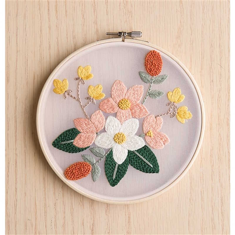 Organza Magnolias Embroidery Kit By Leisure Arts