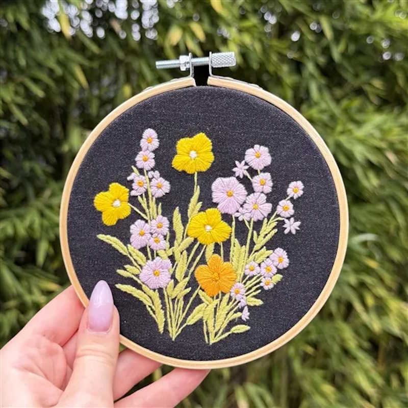 Bellflower and Calendula Embroidery Kit by Milpoint