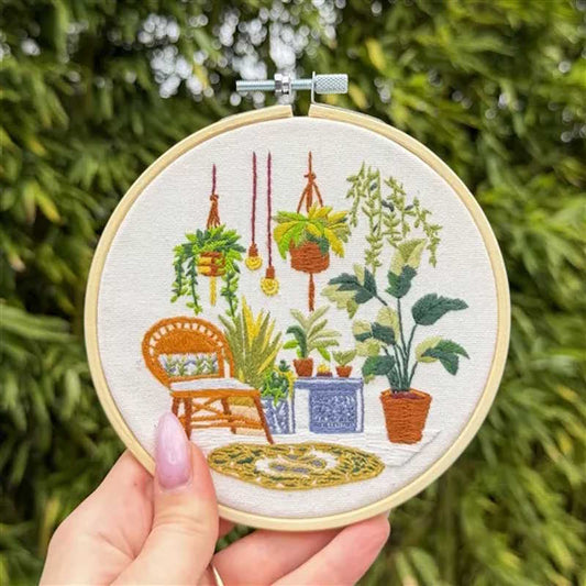 Little Greenhouse Embroidery Kit by Milpoint