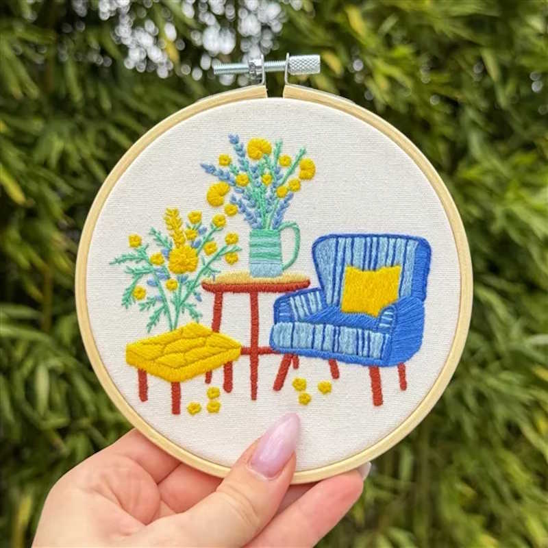 Cosy Corner Embroidery Kit by Milpoint 