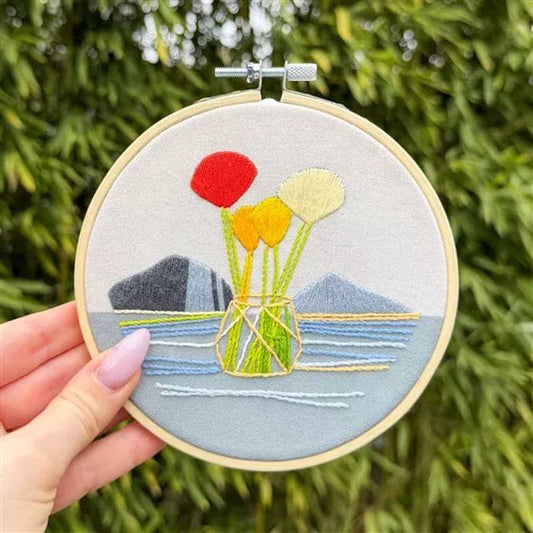 Blooming Line Embroidery Kit by Milpoint