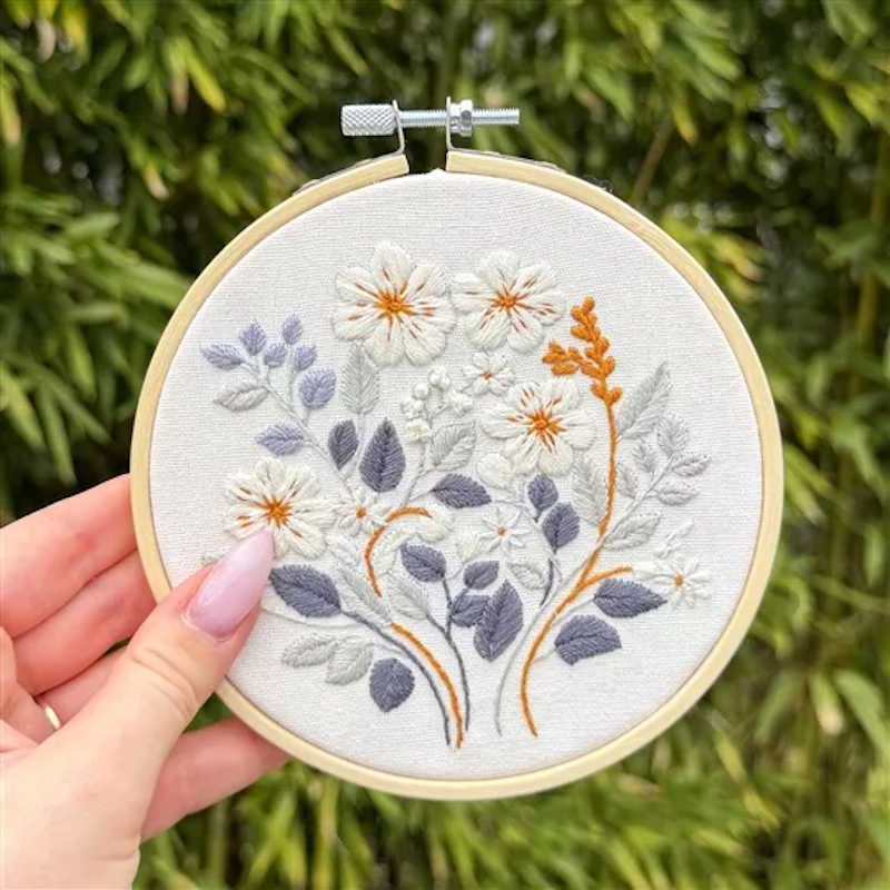 White Dream Embroidery Kit by Milpoint