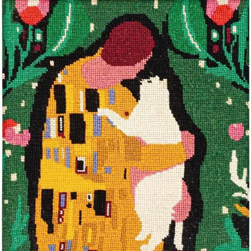 The Feline Kiss Tapestry Kit by Milpoint