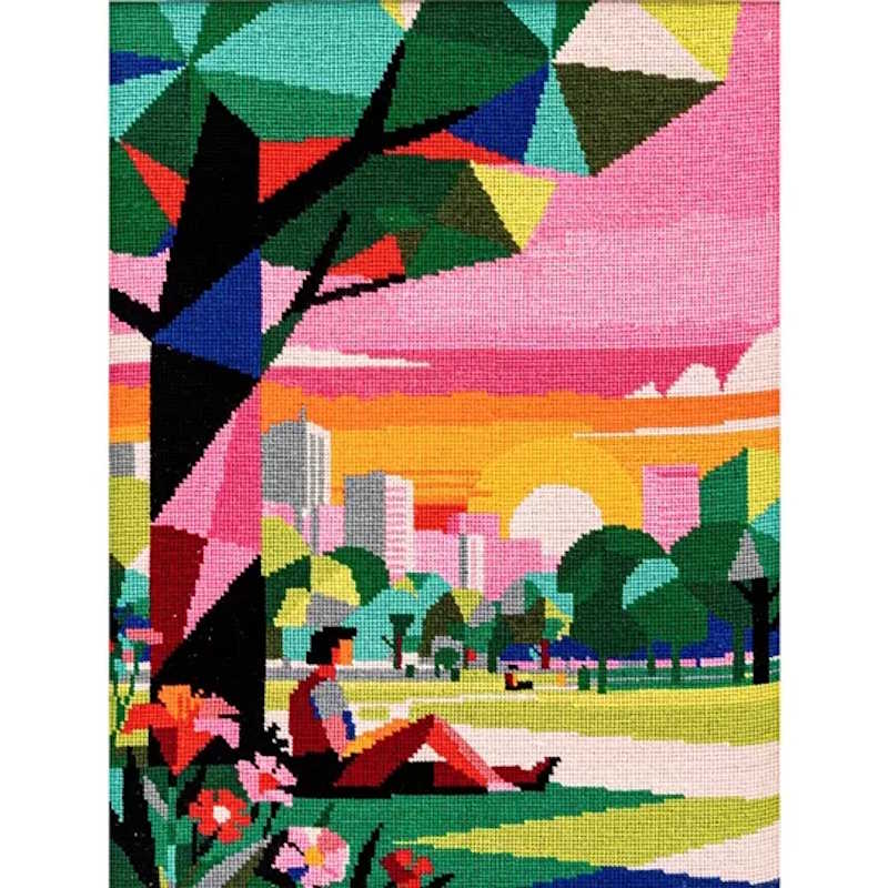 Dusk in the Park Tapestry Kit by Milpoint 