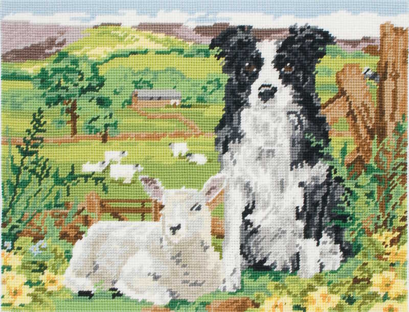 Border Collie and Lamb Tapestry Kit By Anchor