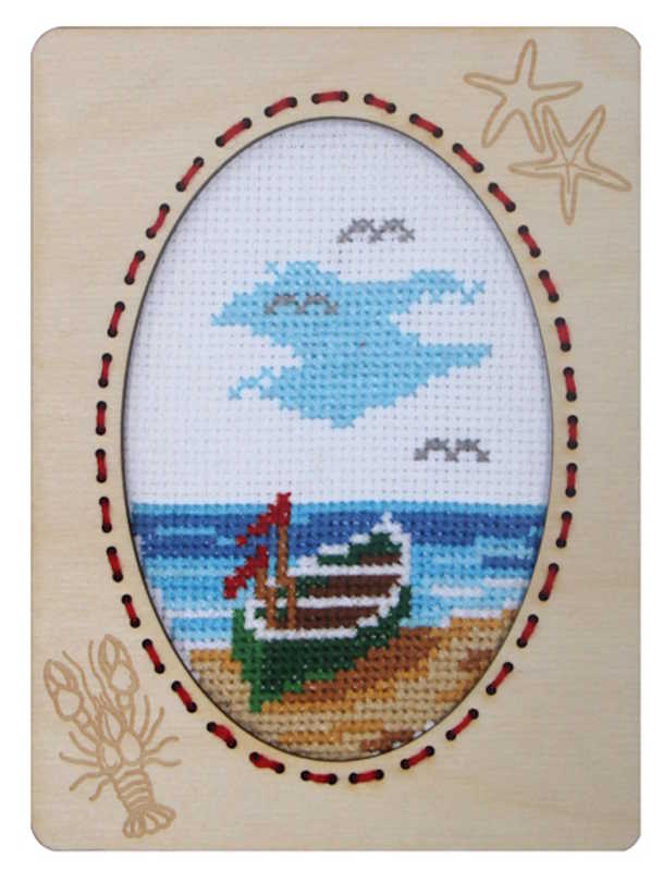 Row Boat Cross Stitch Kit by Orchidea