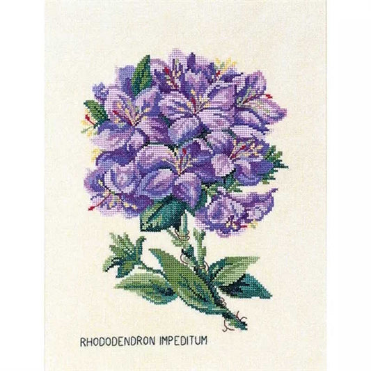 Rhododendron Cross Stitch Kit by Permin