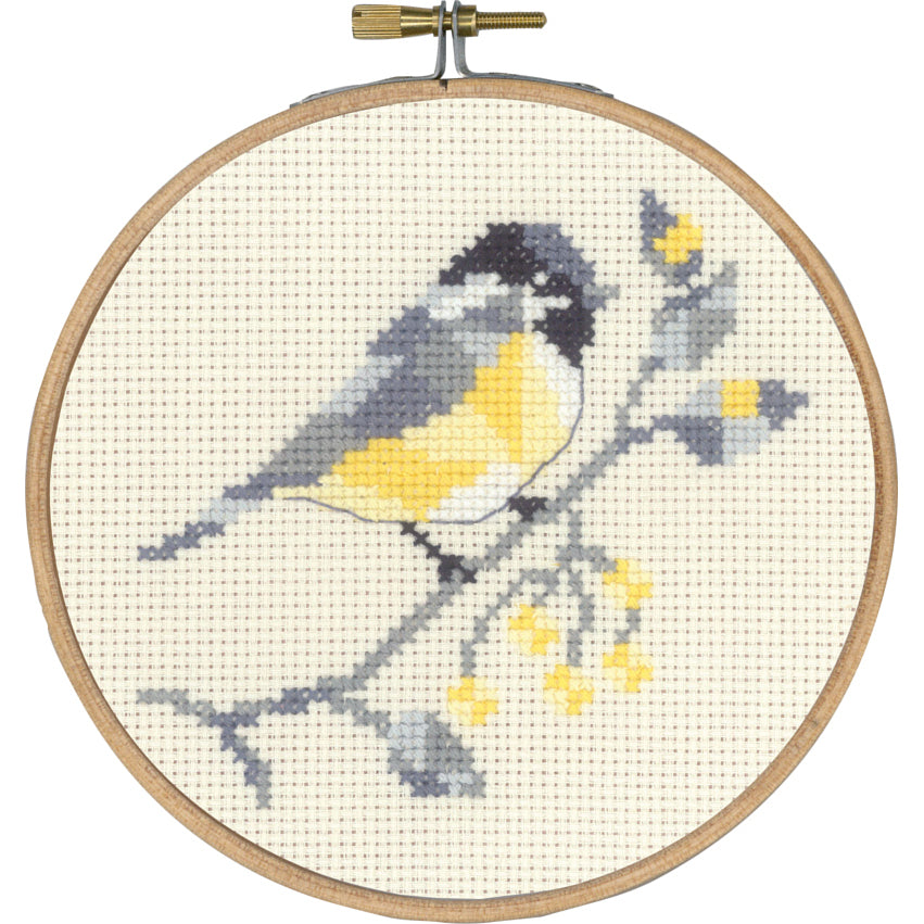 Great Tit Cross Stitch Kit by Permin