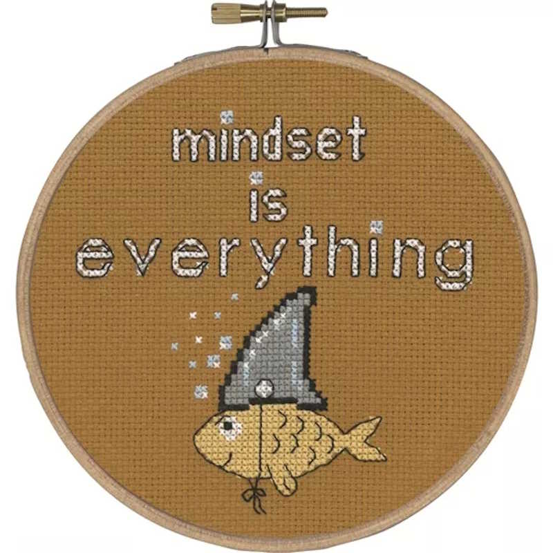 Mindset Cross Stitch Kit by Permin