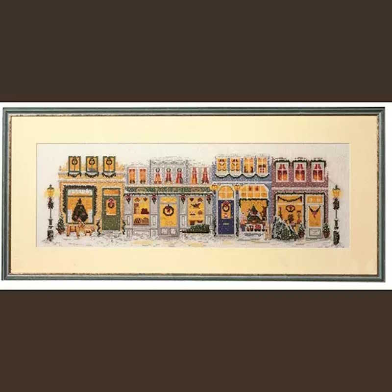 Christmas Street Cross Stitch Kit by Permin