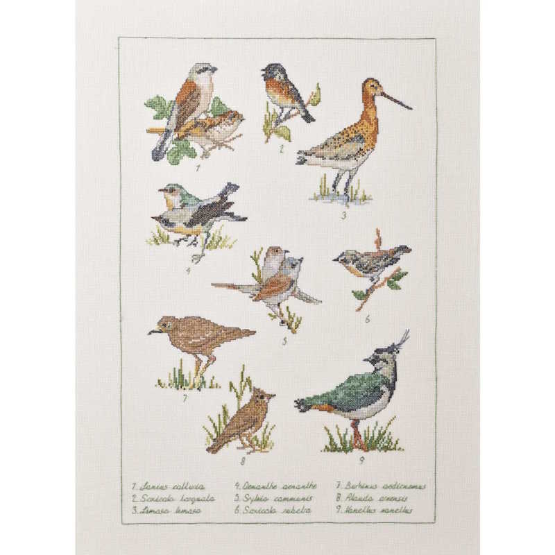 Field Birds Cross Stitch Kit by Permin
