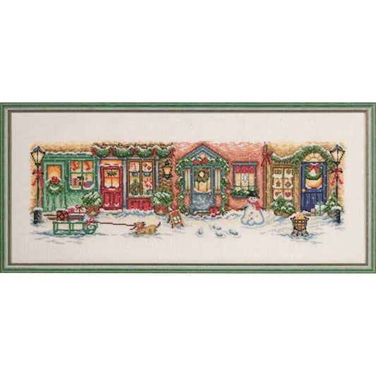 Christmas Street Cross Stitch Kit by Permin