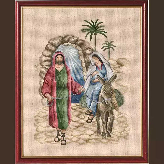 Mary and Joseph Christmas Cross Stitch Kit by Permin