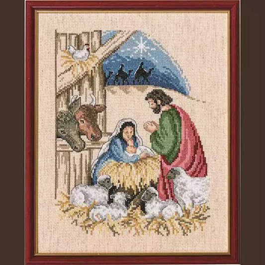 The Baby Jesus Christmas Cross Stitch Kit by Permin